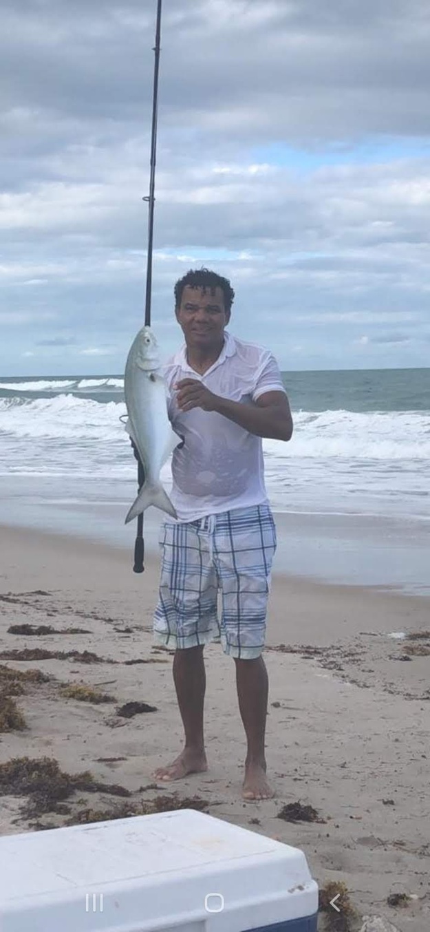 Fisherman on Titusville Beach