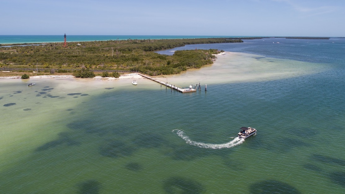 Anclote Key Preserve State Park Beach aerial view
