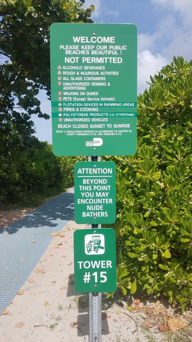 Haulover Beach shield