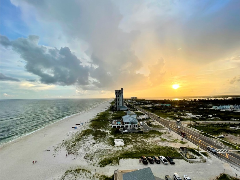 Perdido Key Beach drone view