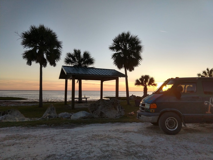 Palms on Hagens Cove Park Beach