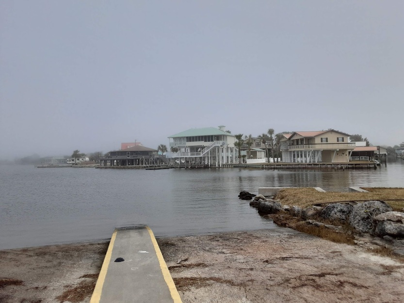 Boat ramp in Horseshoe Beach Park