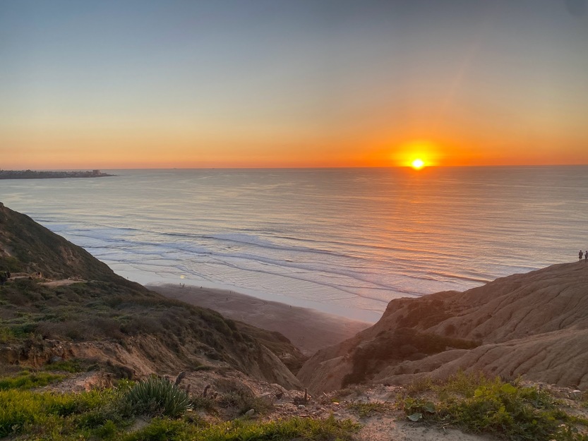 Sunset on Black's Beach CA