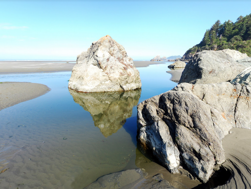 Rocks in Moonstone Beach County Park, California