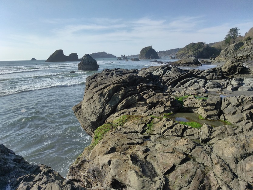 Rocks in Clam Beach County Park, CA