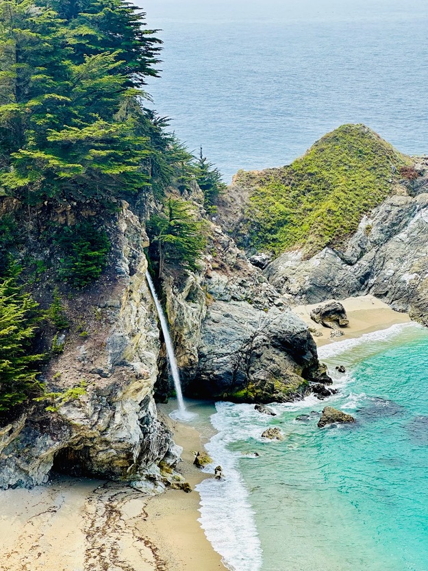 Waterfall on McWay Beach CA