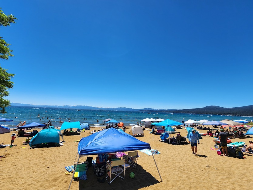 Umbrellas on Kings Beach CA