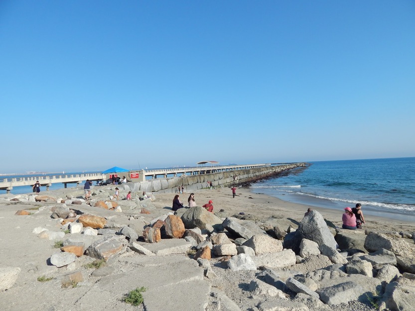 Rocks on Cabrillo Beach CA