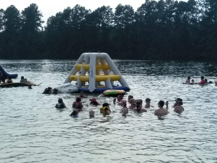People having fun in water