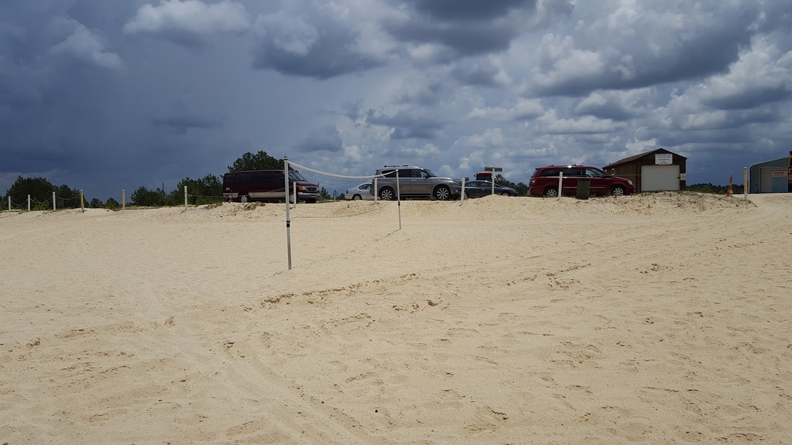 Beach volleyball court
