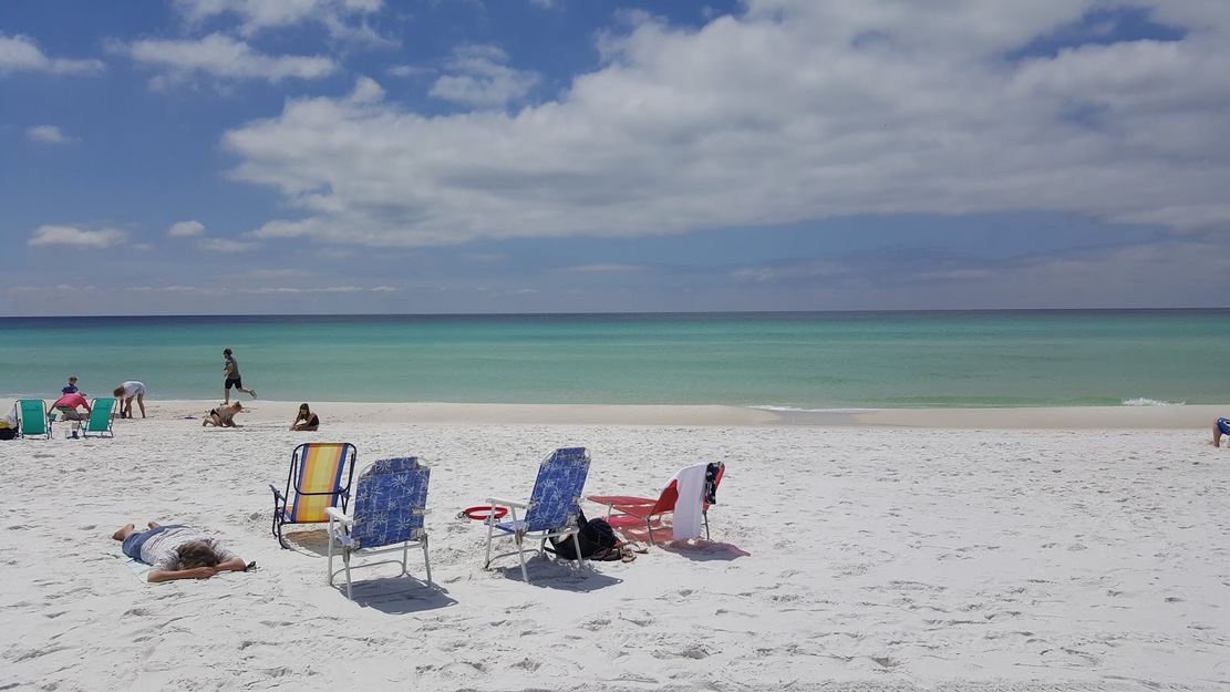 Armchairs on the beach