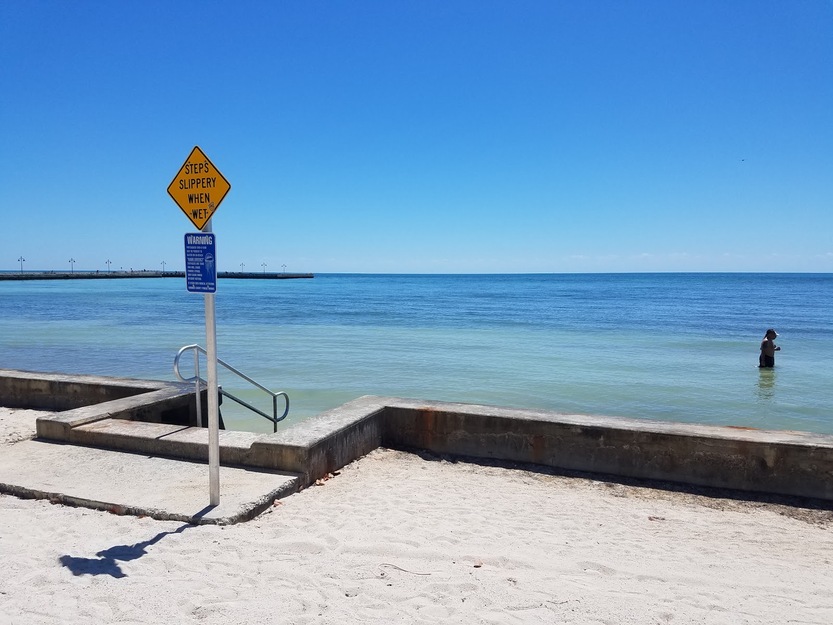 Higgs Beach pier