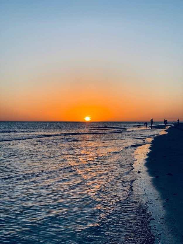 Sunset on the beach