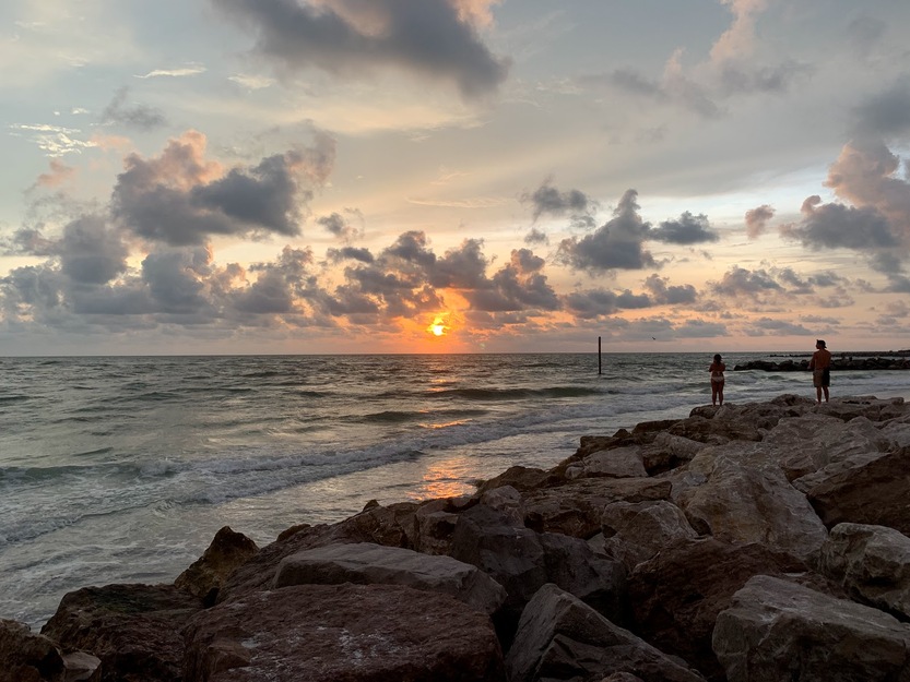 Sunset on the beach