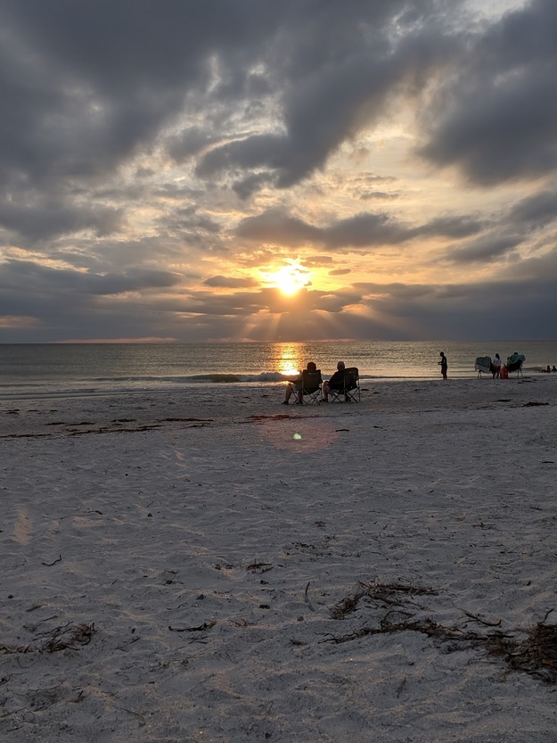 Sunset on the beach