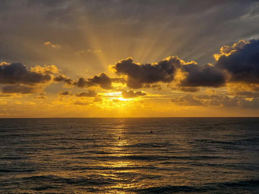 Sunset on the beach