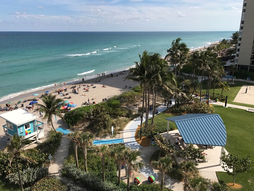 Hallandale Beach aerial view